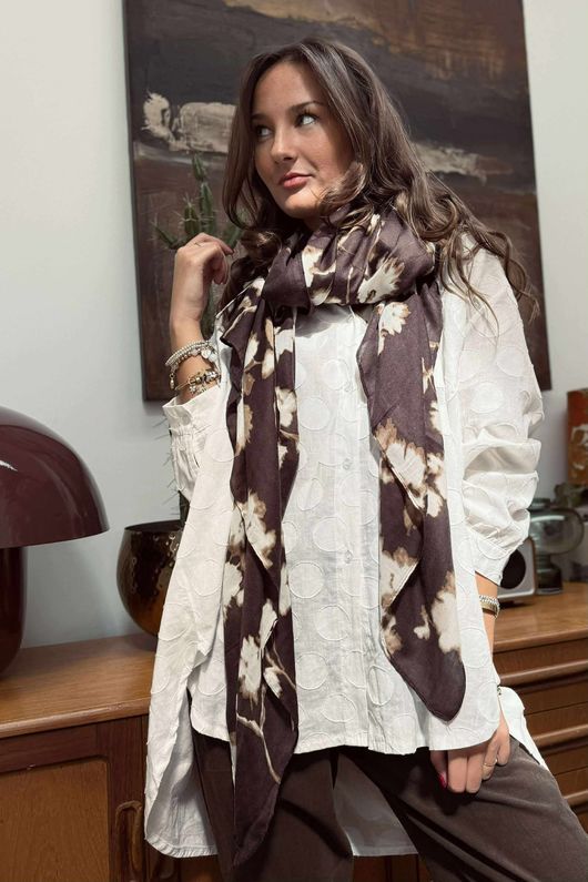 Laundry B Wicklow Scarf Coffee Bean /10 =